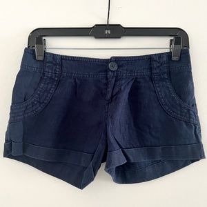 Juicy Couture - Linen Navy Shorts